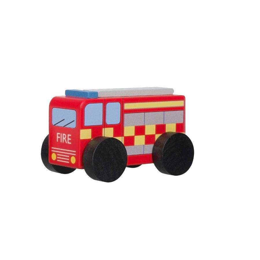 Wooden Toy Fire Engine