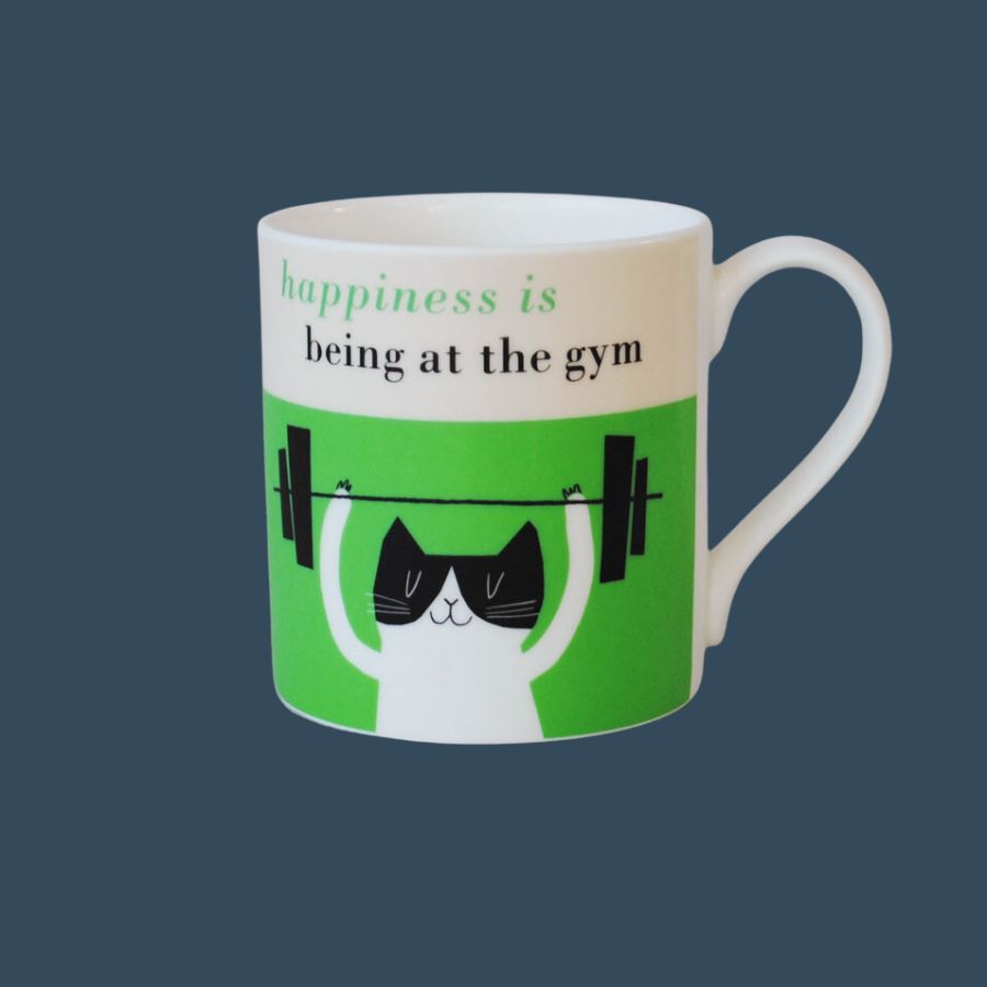 Happiness Mug Gym -Green -Large