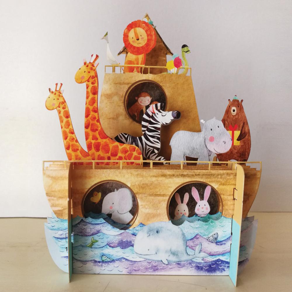 Noah’s Ark - Children’s 3D Birthday Card