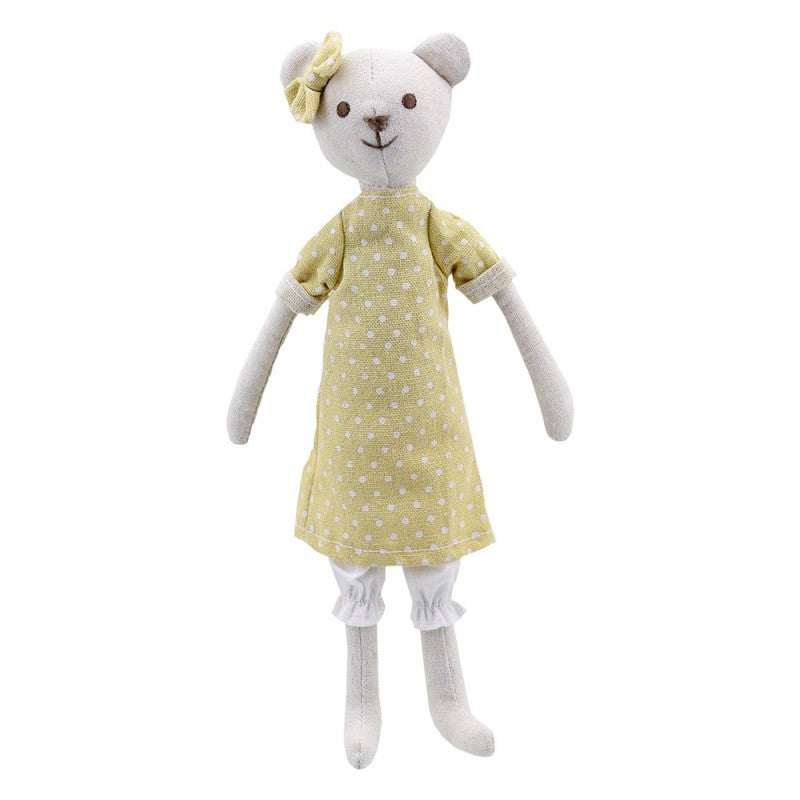 Linen Bear Doll - Girl
