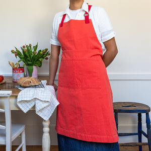 Two Tone Utility Apron -Orange