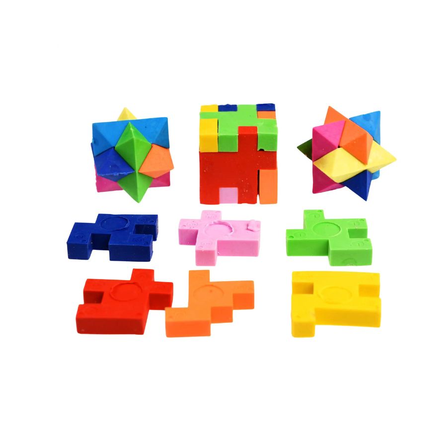 3 D Mini Puzzle Erasers