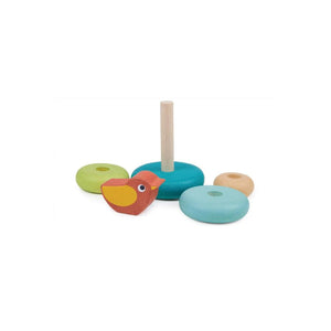 Wooden Stacking Toy with Bird