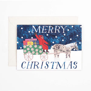 Christmas Sleigh Festive Card