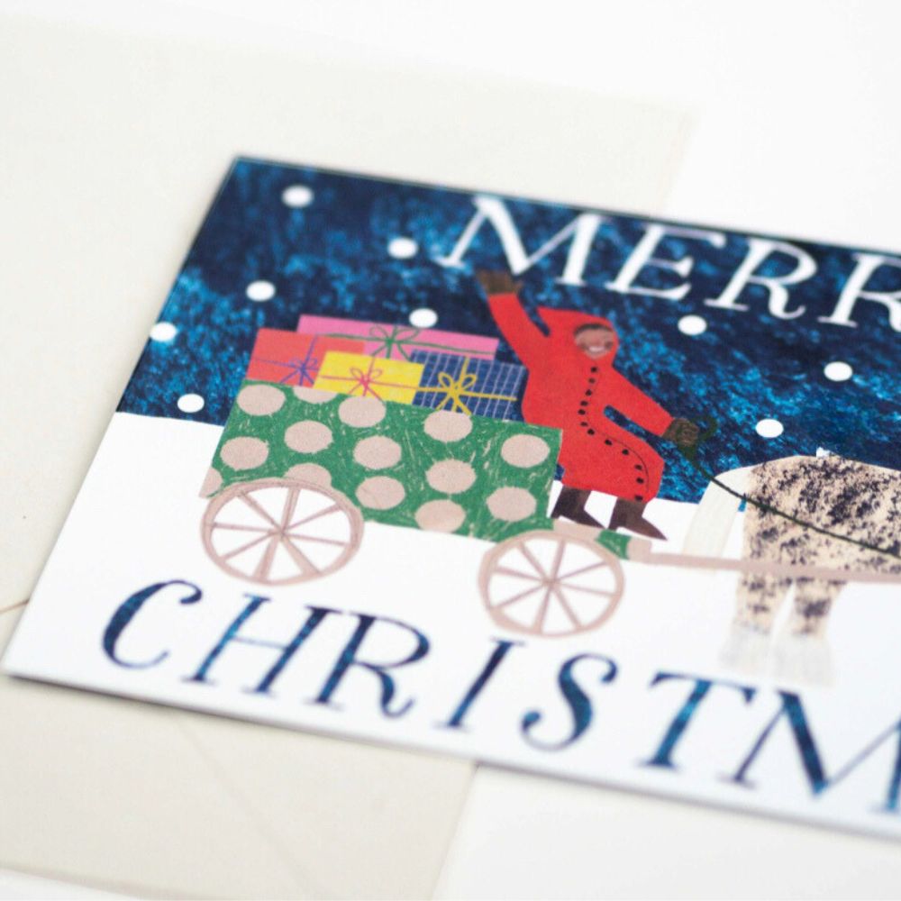 Christmas Sleigh Festive Card