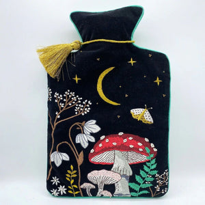 Embroidered Woodland Hot Water Bottle