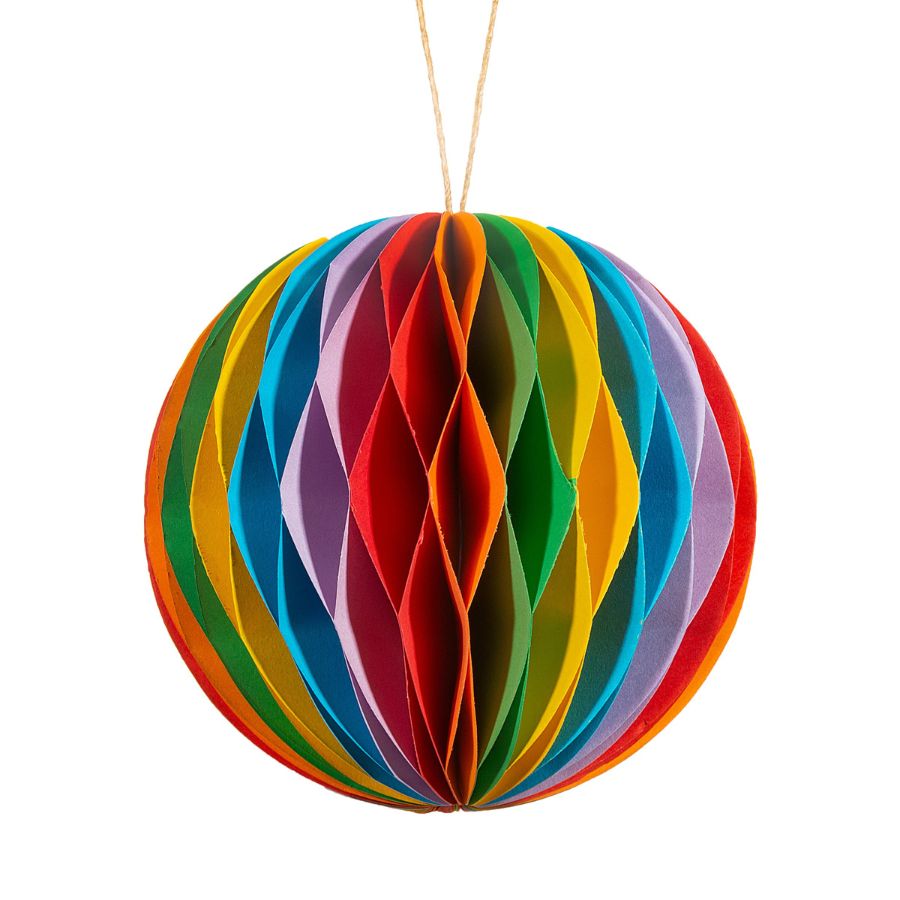 Rainbow Honeycombe Hanging Decoration