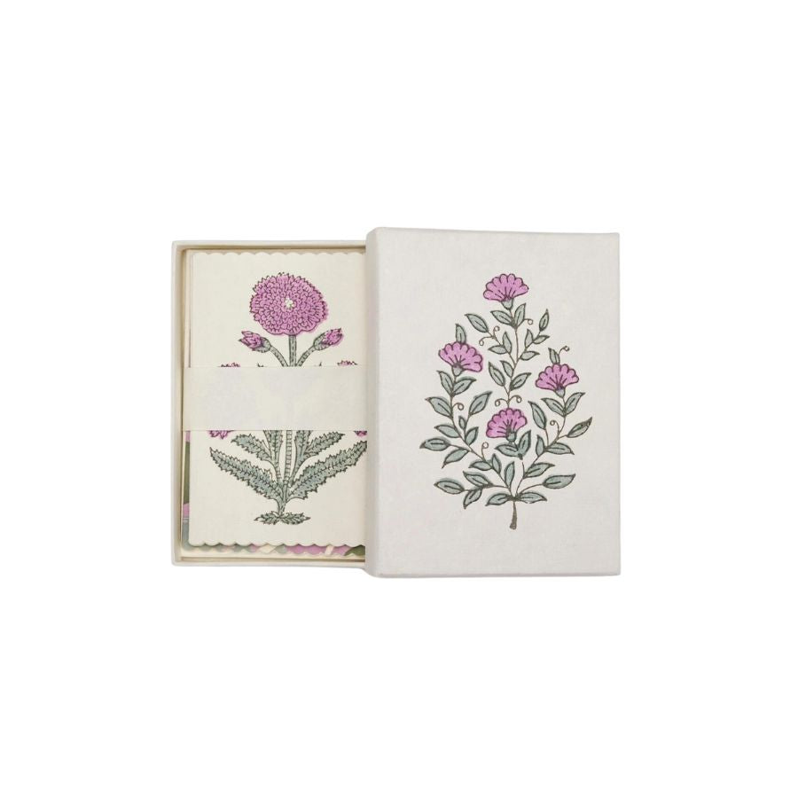 Artisan Notecard Set - Malika Lilac