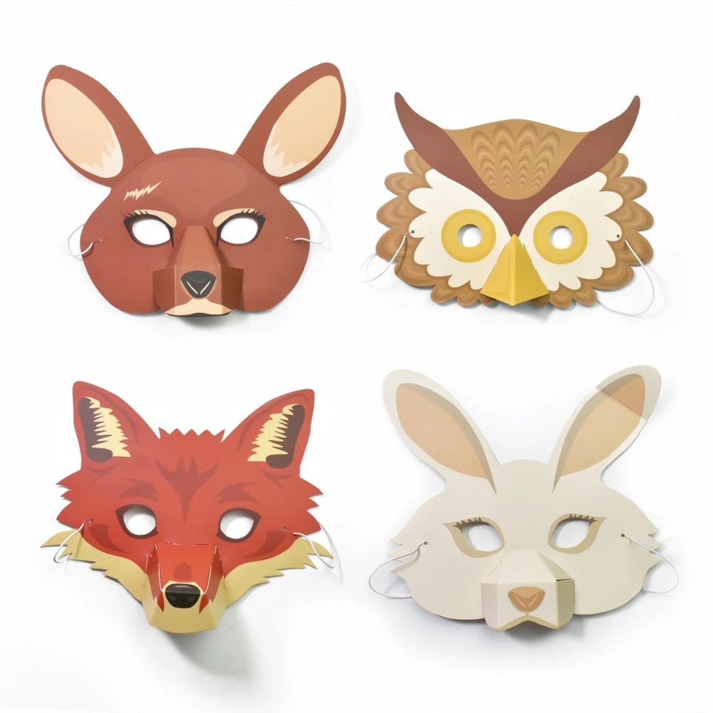 Create your own Woodland Animal Masks