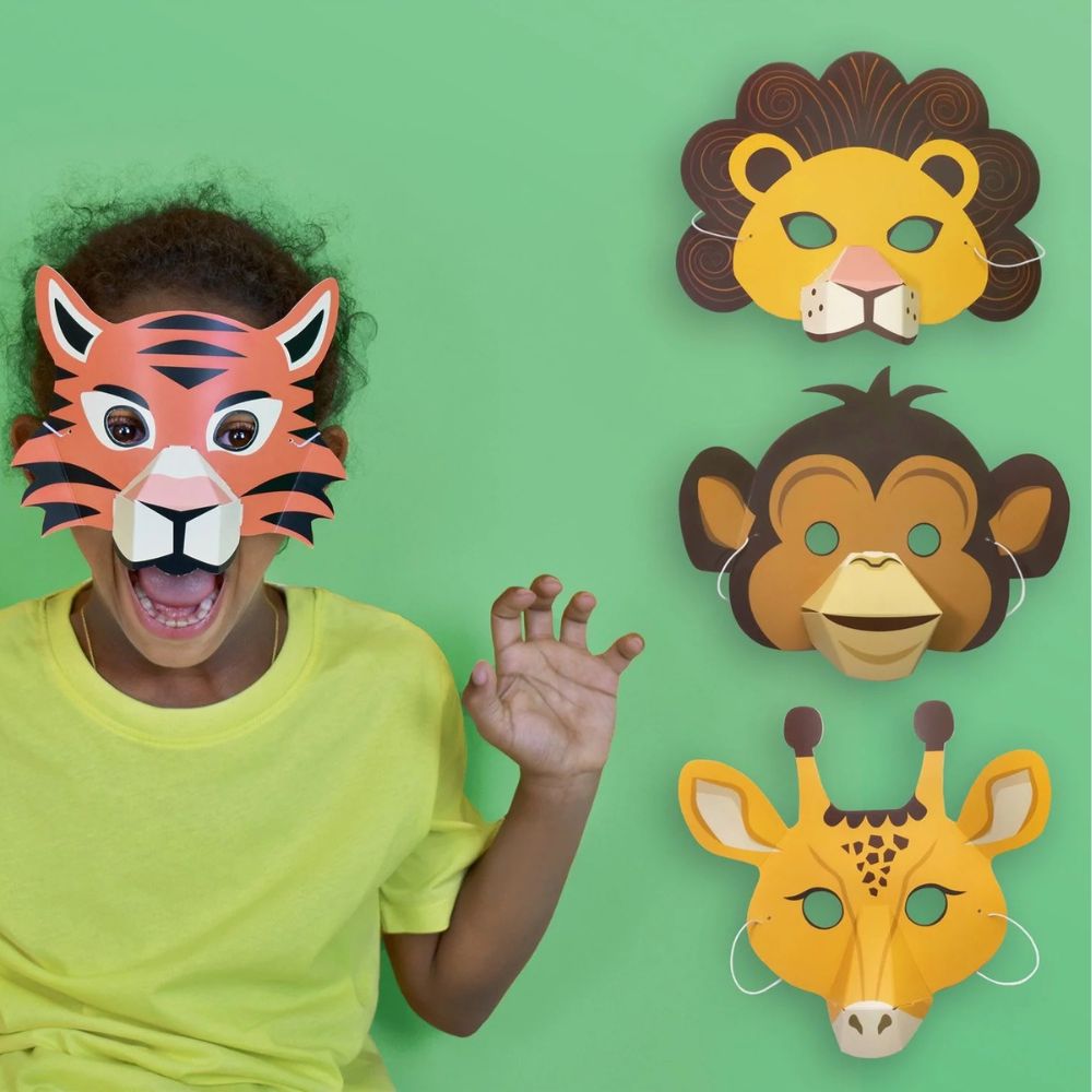 Create Your Own Jungle Animal Masks