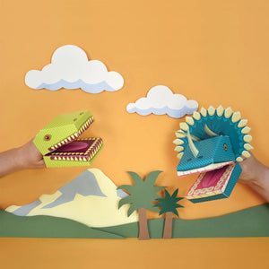 Create your own Dinosaur Puppets