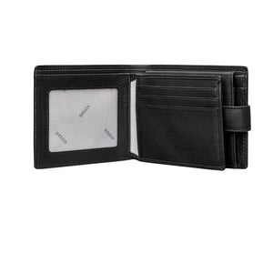 Extra Large Black leather wallet for men