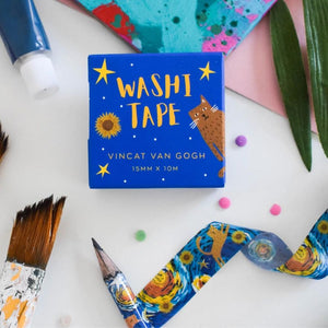 Vincat Van Gogh Cat Washi Tape