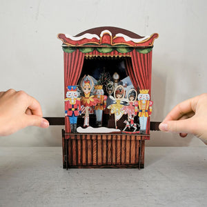 Nutcracker Dancers Christmas 3D Paper Theatre