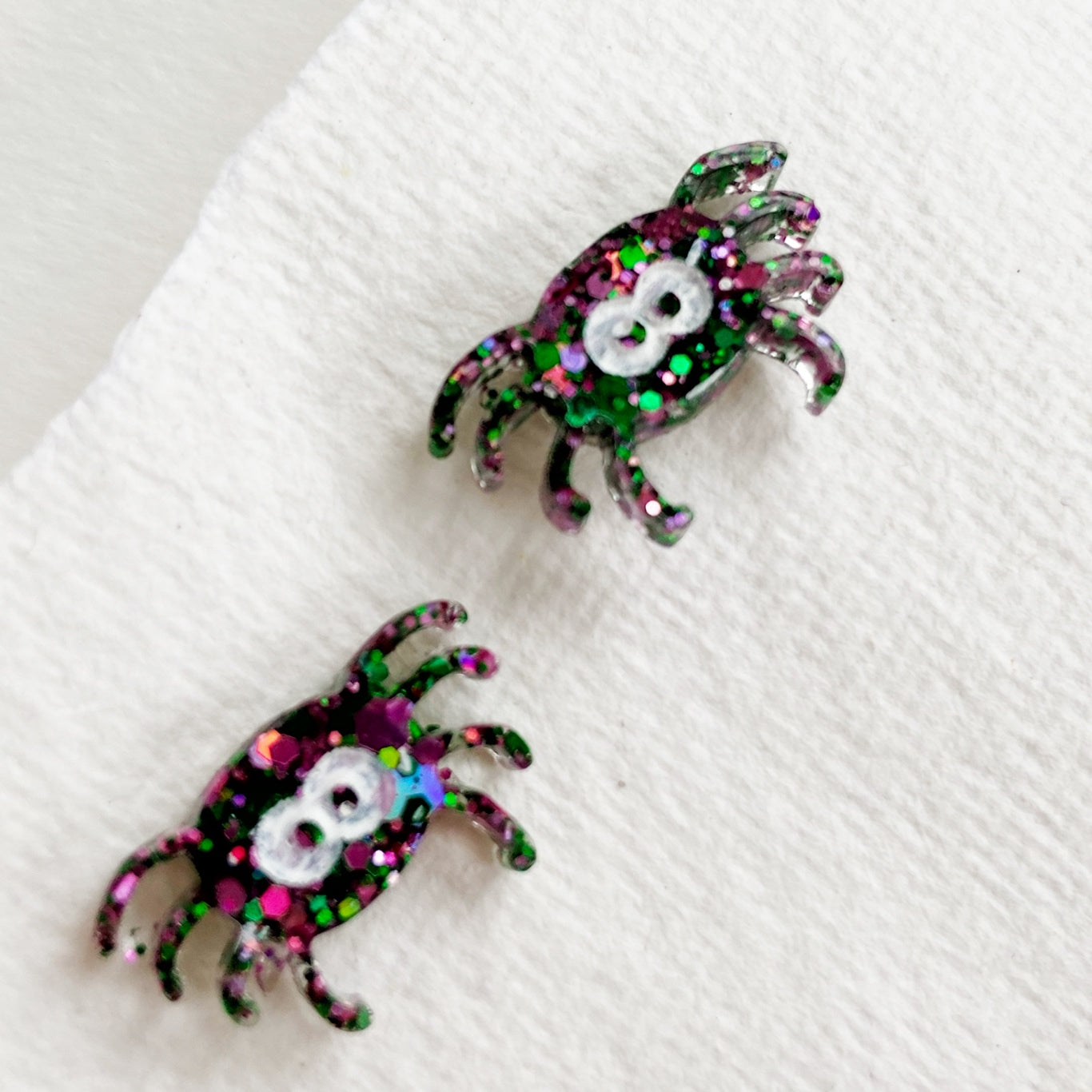 Spider Stud Sparkle Earrings