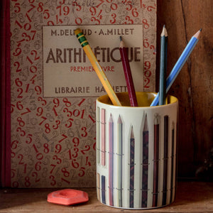 Vintage Pencils Storage Pot