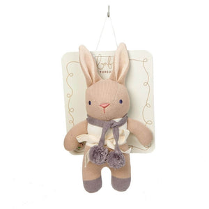 Baby Bunny Rattle - Taupe