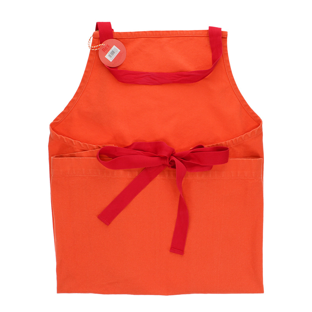 Two Tone Utility Apron -Orange