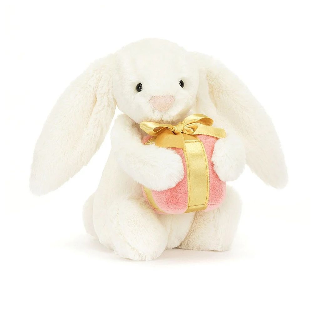Bashful Bunny with Present by Jellycat