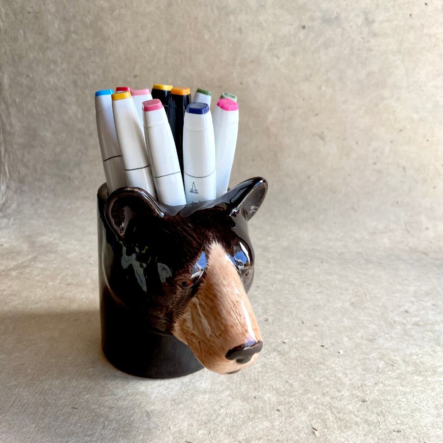 Brown Bear Pencil Pot