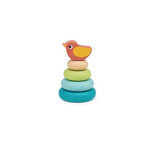 Wooden Stacking Toy with Bird