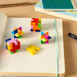 3 D Mini Puzzle Erasers