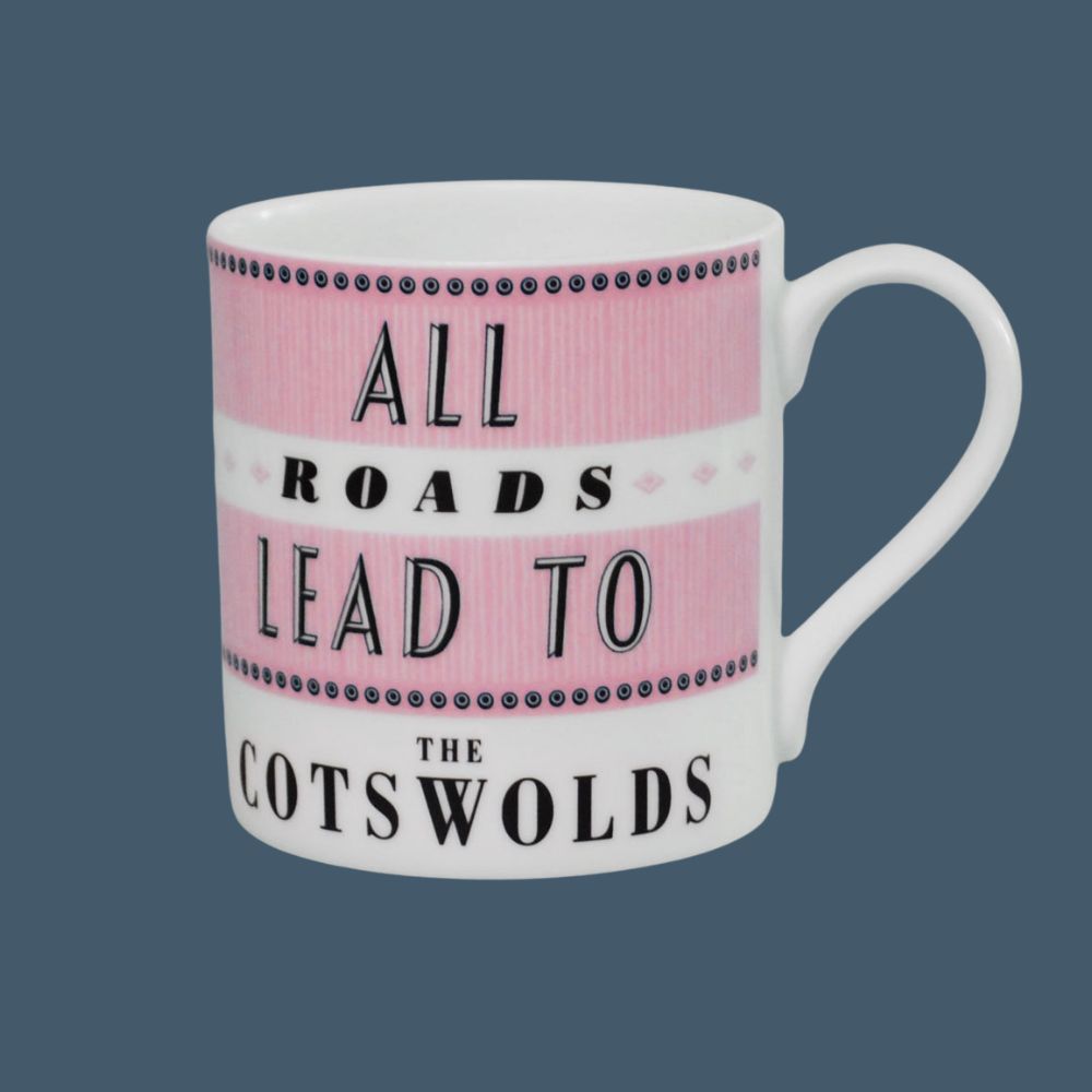 Pink -All Roads lead to the Cotswolds Mug