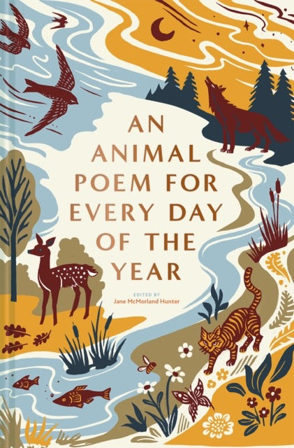A book featuring animal poems with a colourful cover