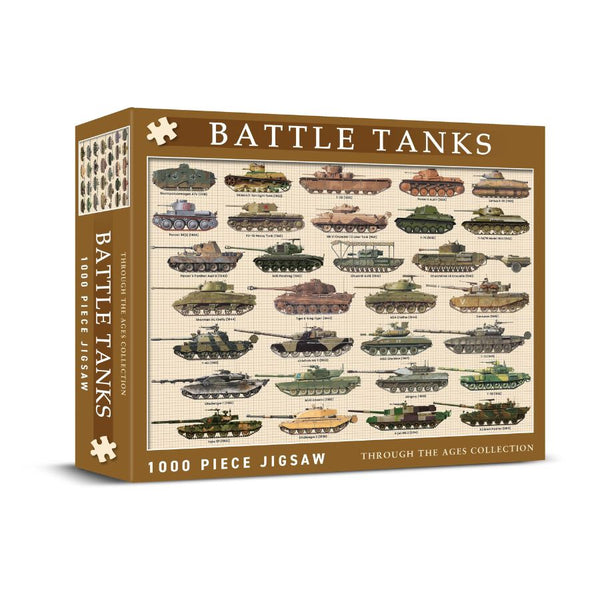 Battle Tanks 1000 piece Jigsaw Puzzle Red Hen Trading