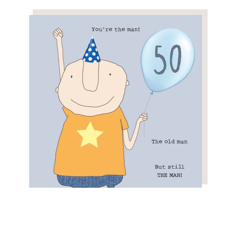 Funny Birthday Card Age 50 Man