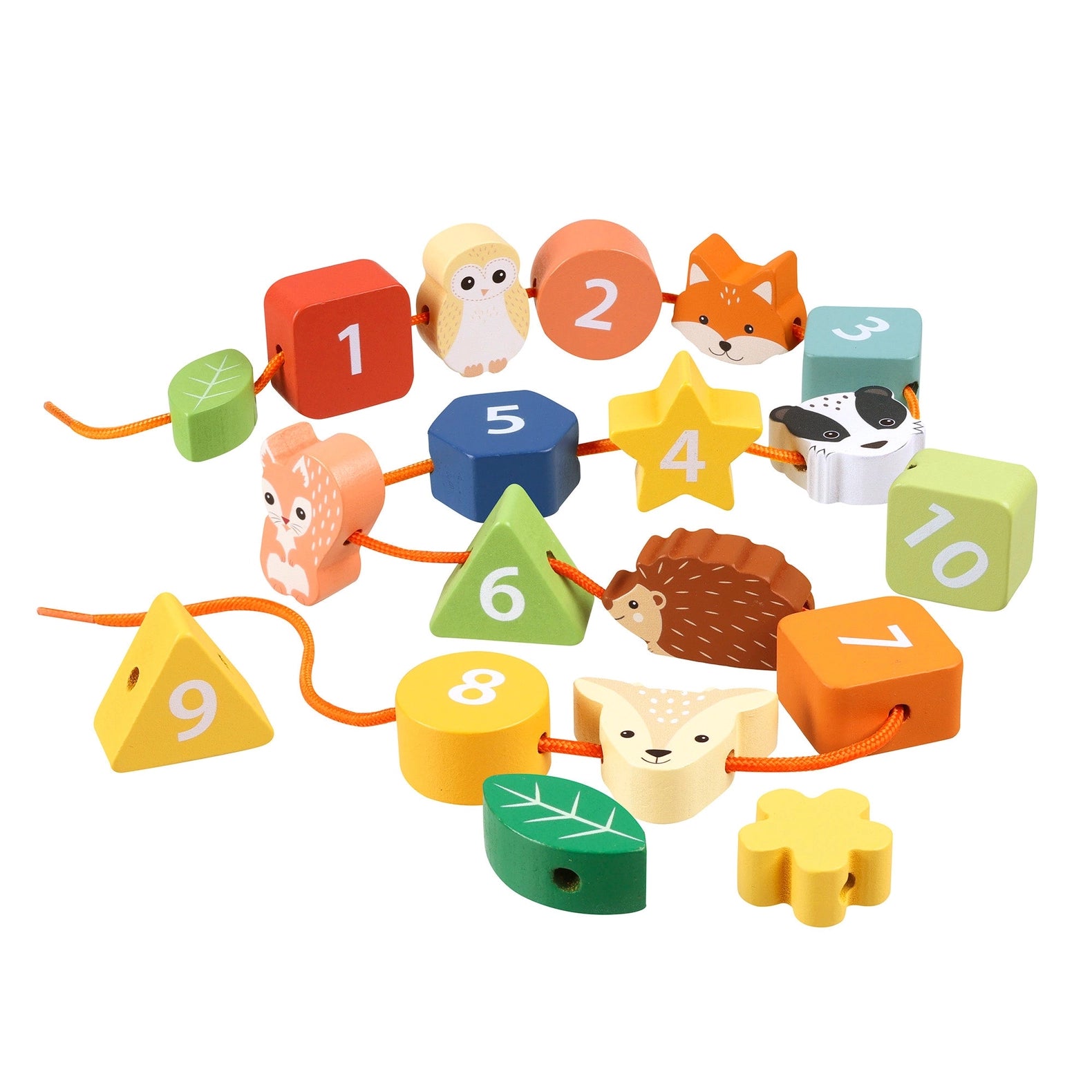 Woodland Animal Threading Toy
