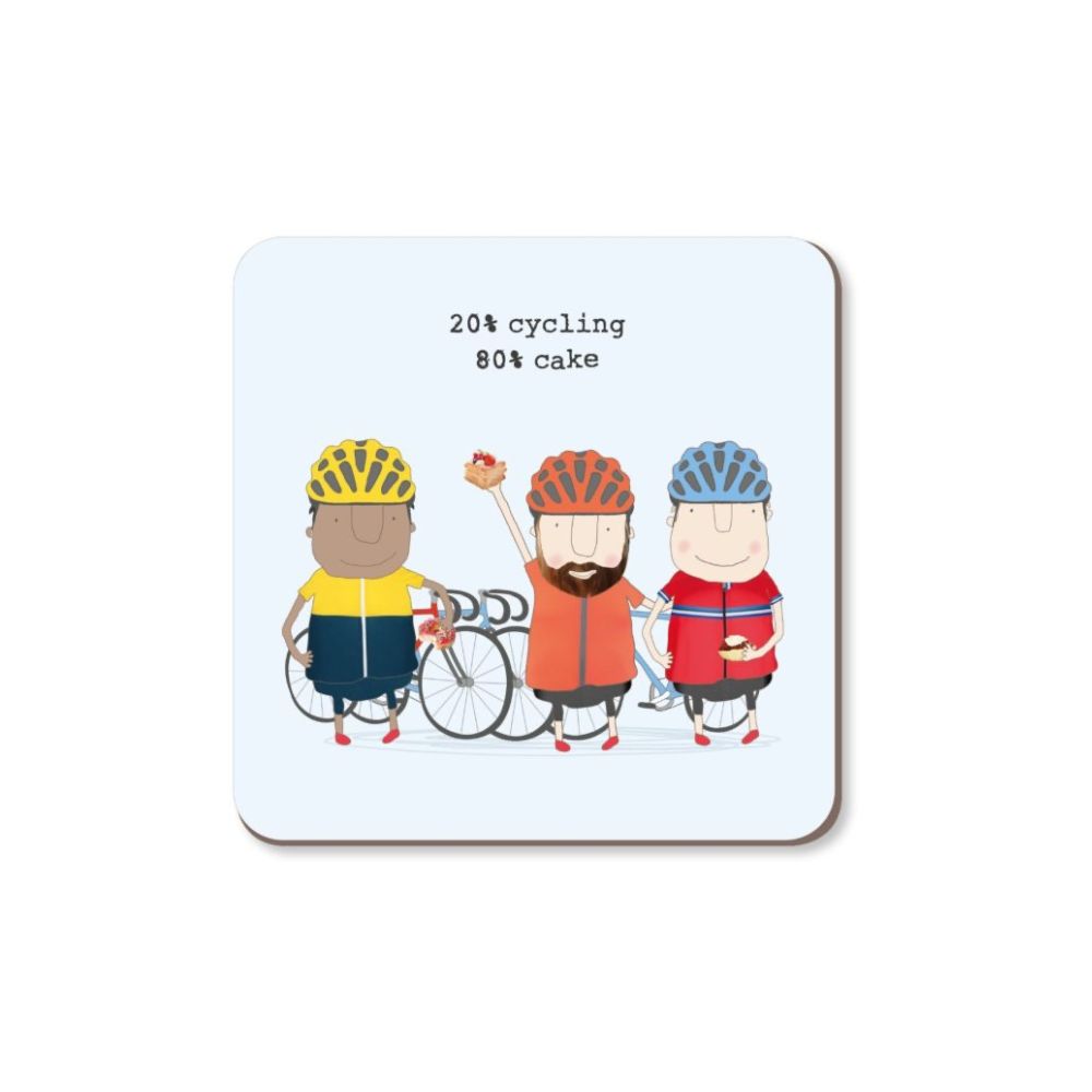 Cycling cake Boy coaster