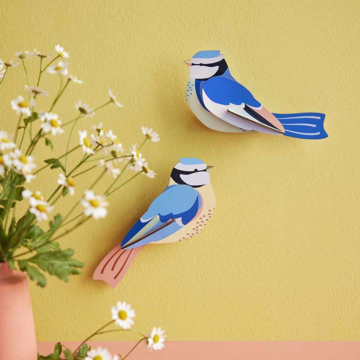 A pair of Blue Tits Wall Decor