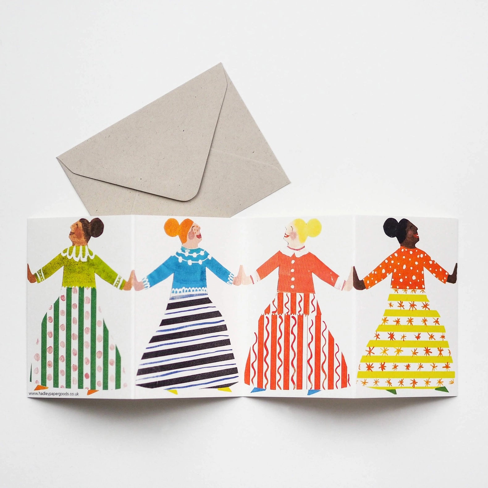 Dancers Concertina Greetings Card