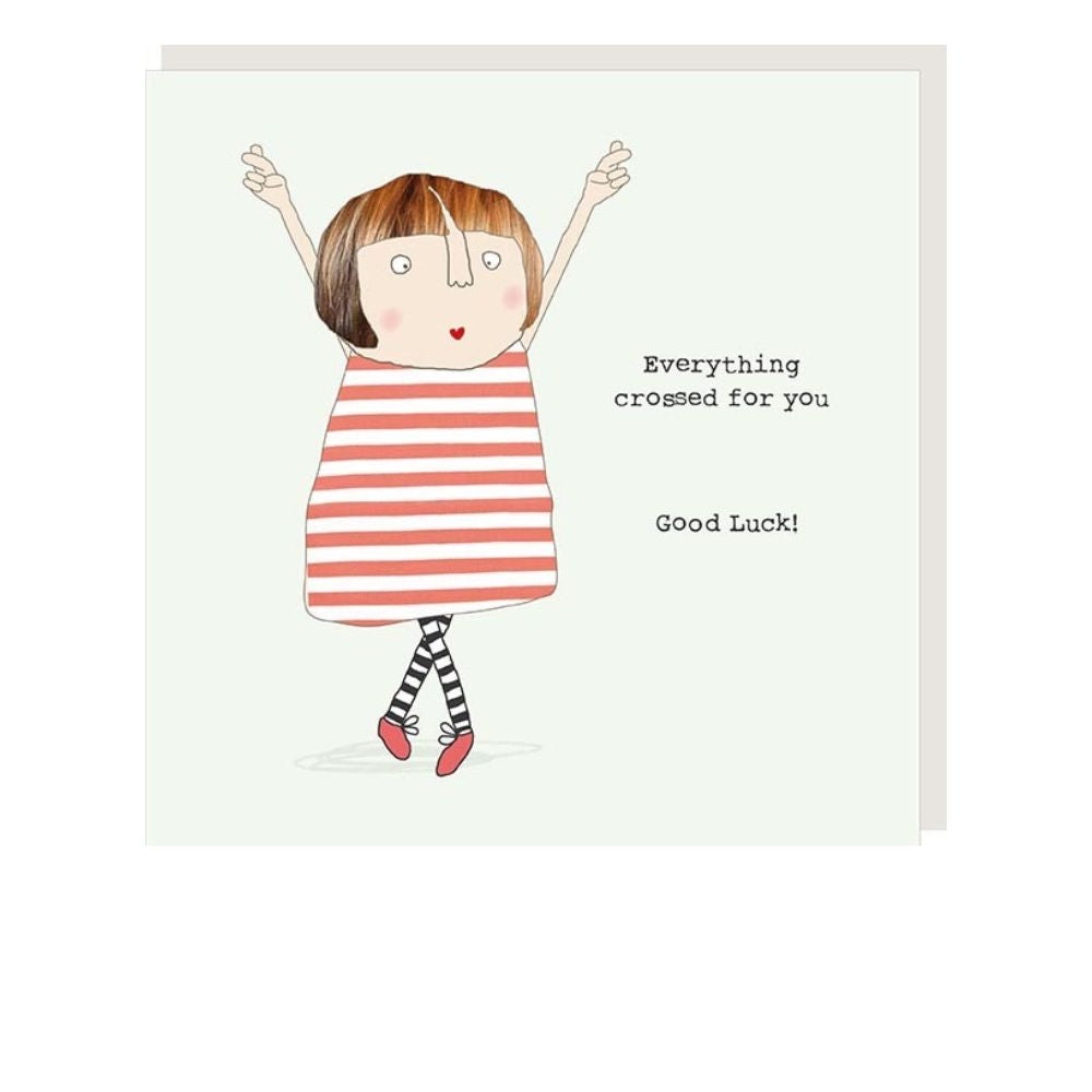 Everything Crossed Good Luck Card