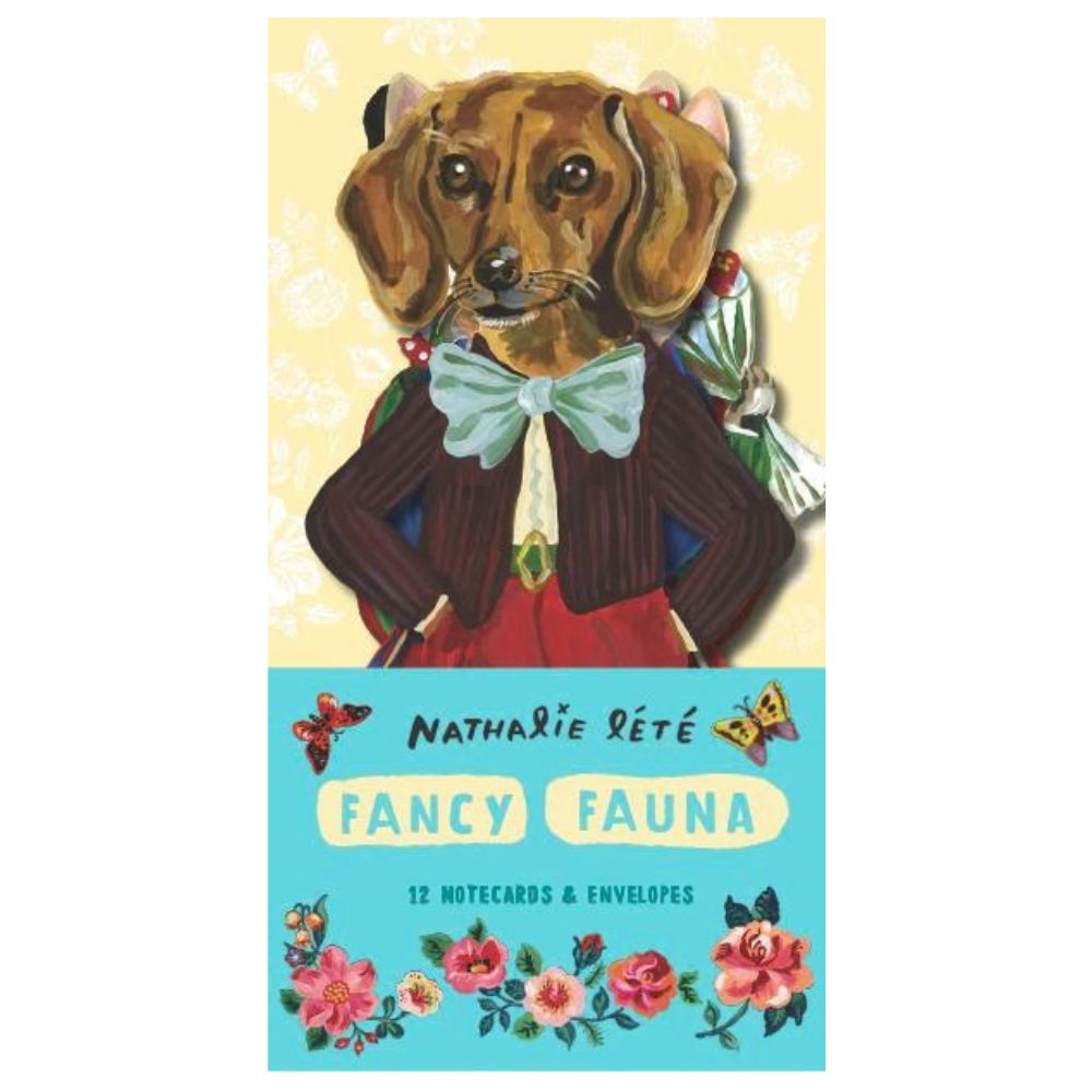 Fancy Fauna 12 Notecards & Envelopes