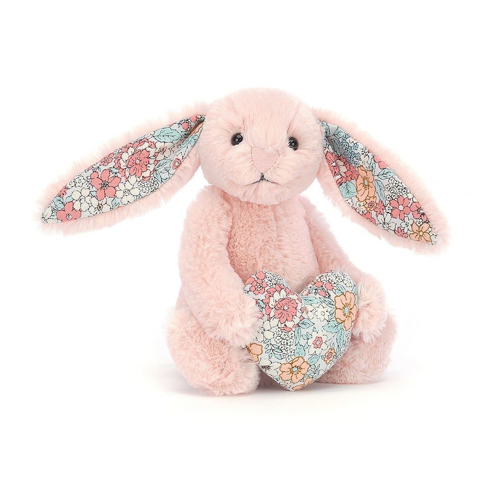 Blossom blush heart bunny by Jellycat