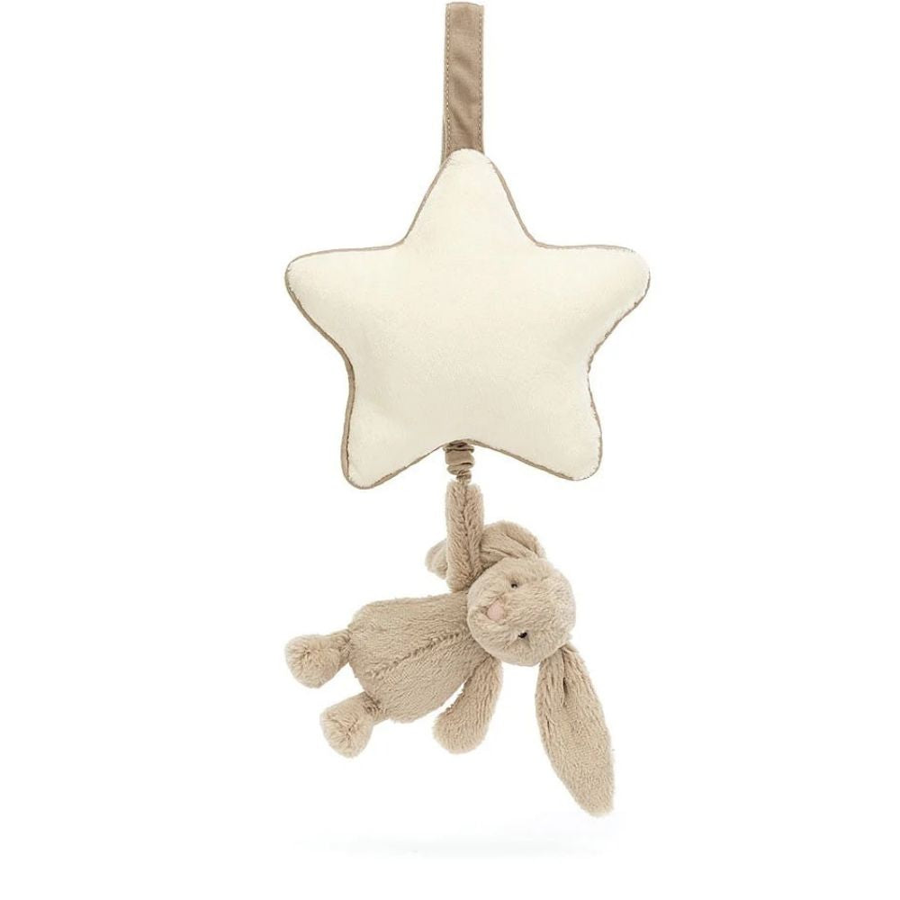 Bashful Beige Bunny Musical Pull