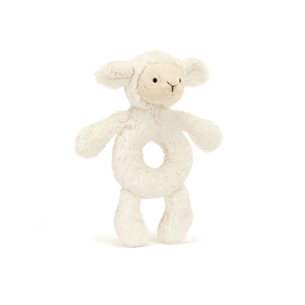 Bashful Lamb Ring Rattle by Jellycat