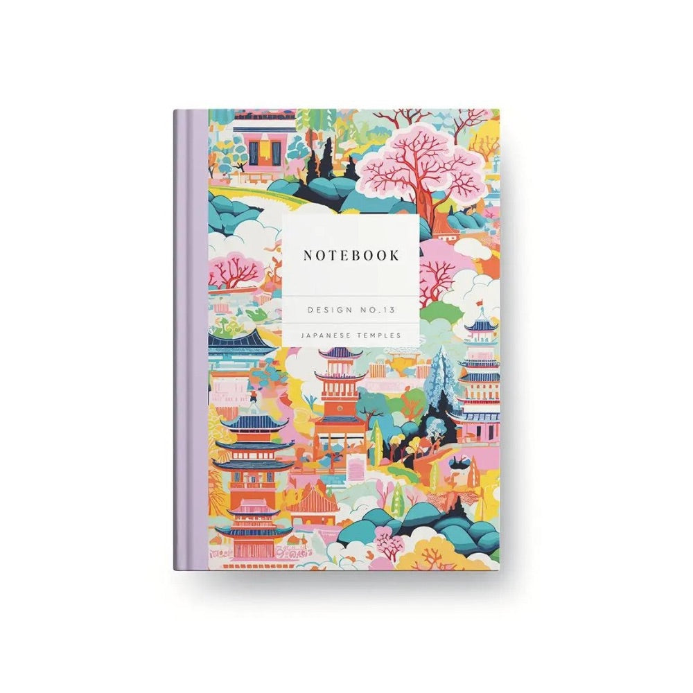 Design No 13 Hardback Notebook Japanese Temples