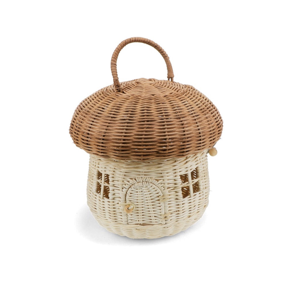 Rattan Mushroom House Basket