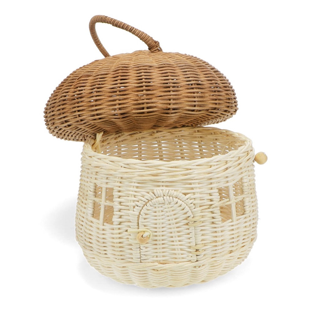 Rattan Mushroom House Basket