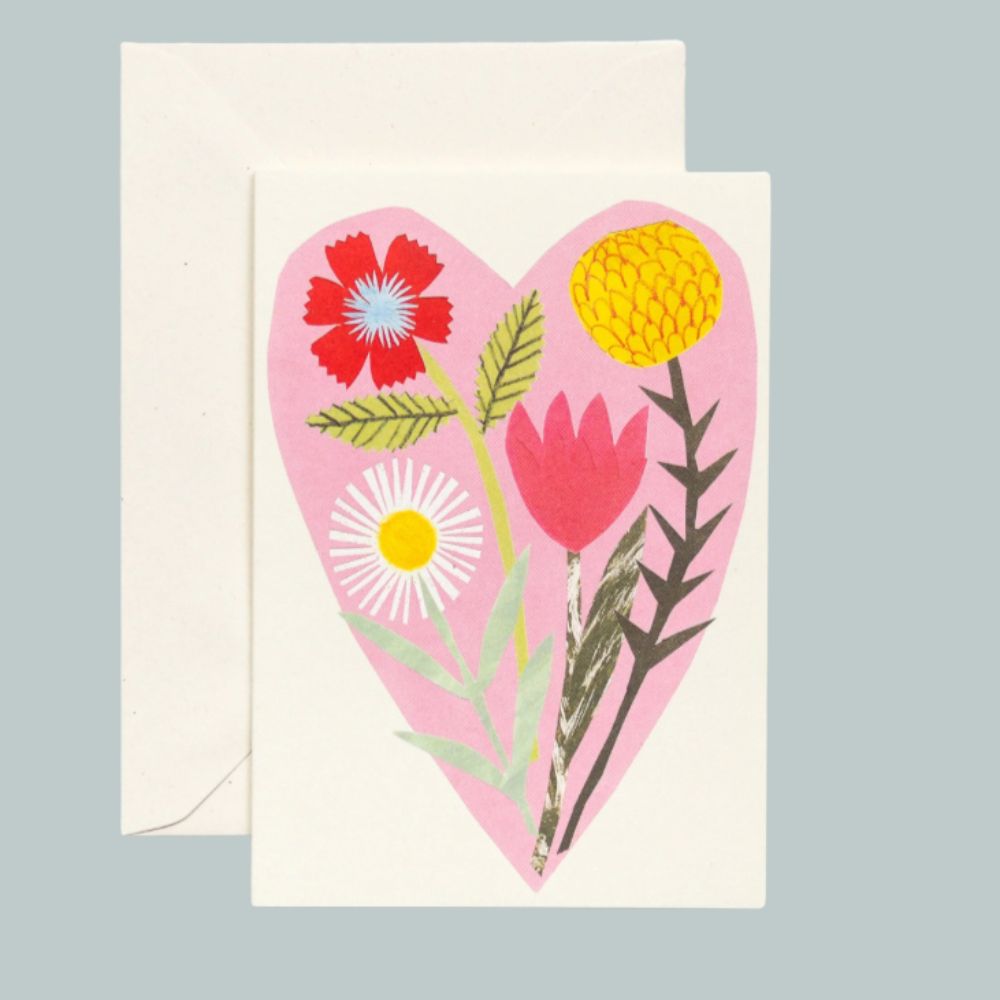 Floral Heart Greeting Card