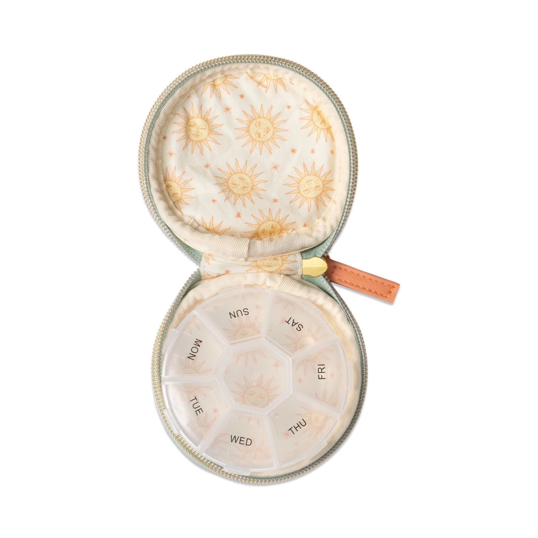 Terracotta Sun Vegan Leather Pill Case