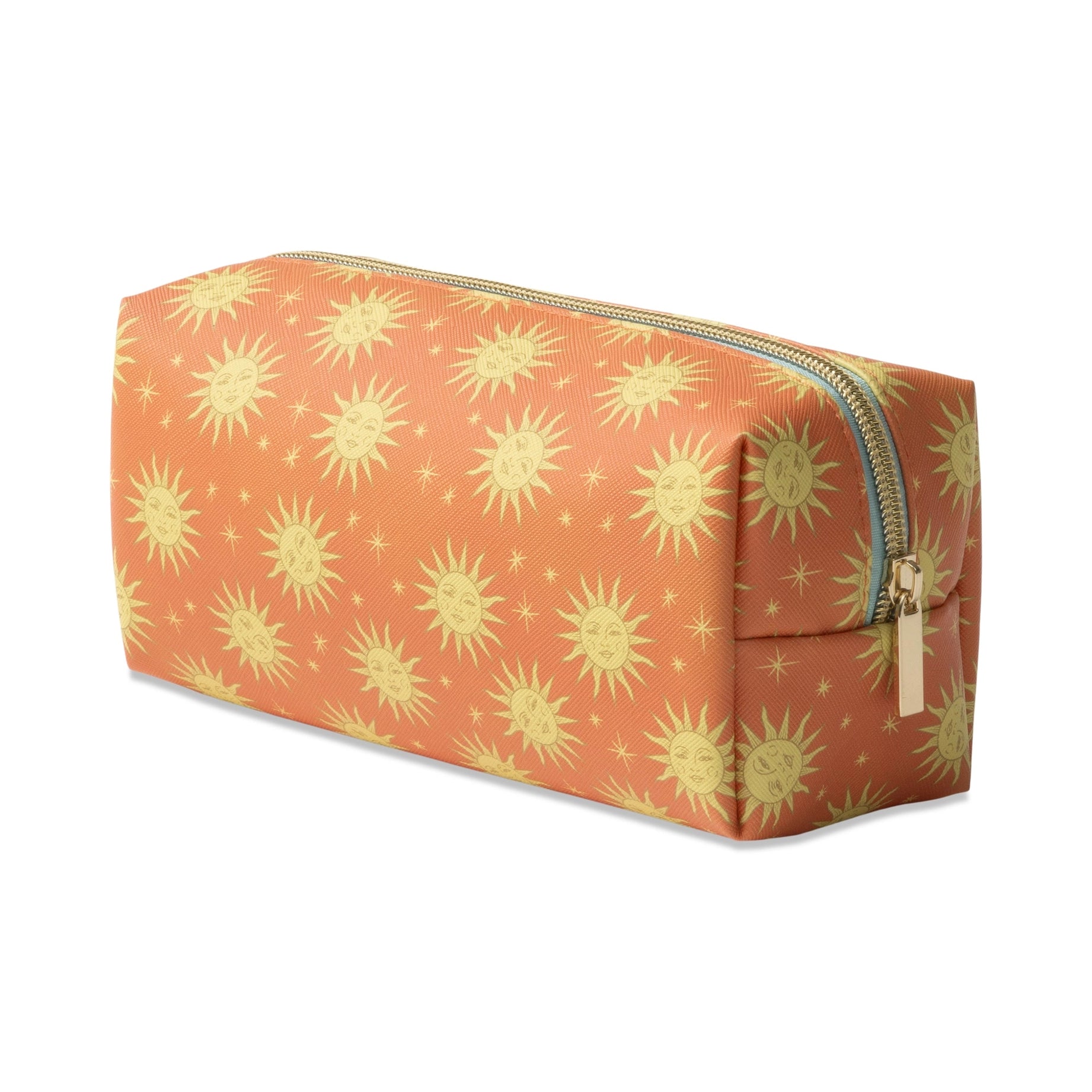 Terracotta Sun Vegan Leather Cosmetic Pouch