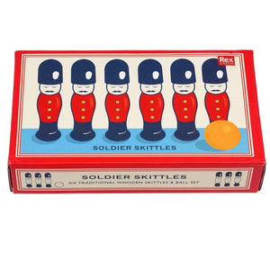 Wooden Soldier Skittles Toy