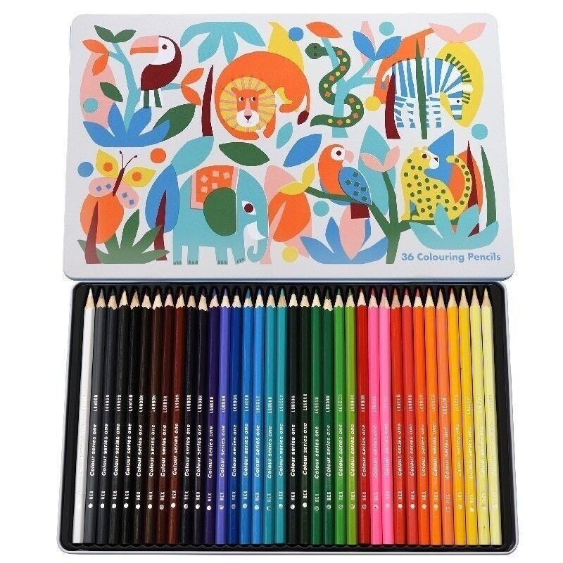 Set of 36 Colouring Pencils Wild Wonders