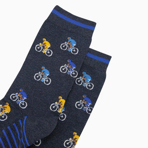 Mens Navy Cyclists Socks
