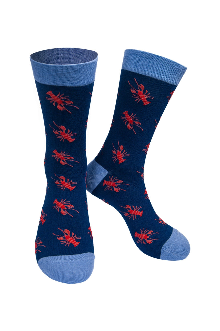 Mens Navy Lobster Socks