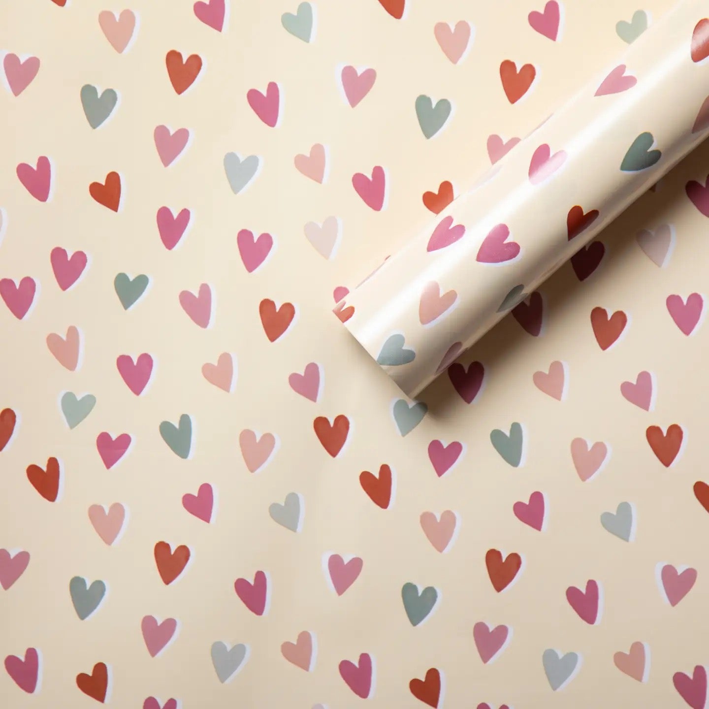 Hearts Gift Wrapping Paper Roll